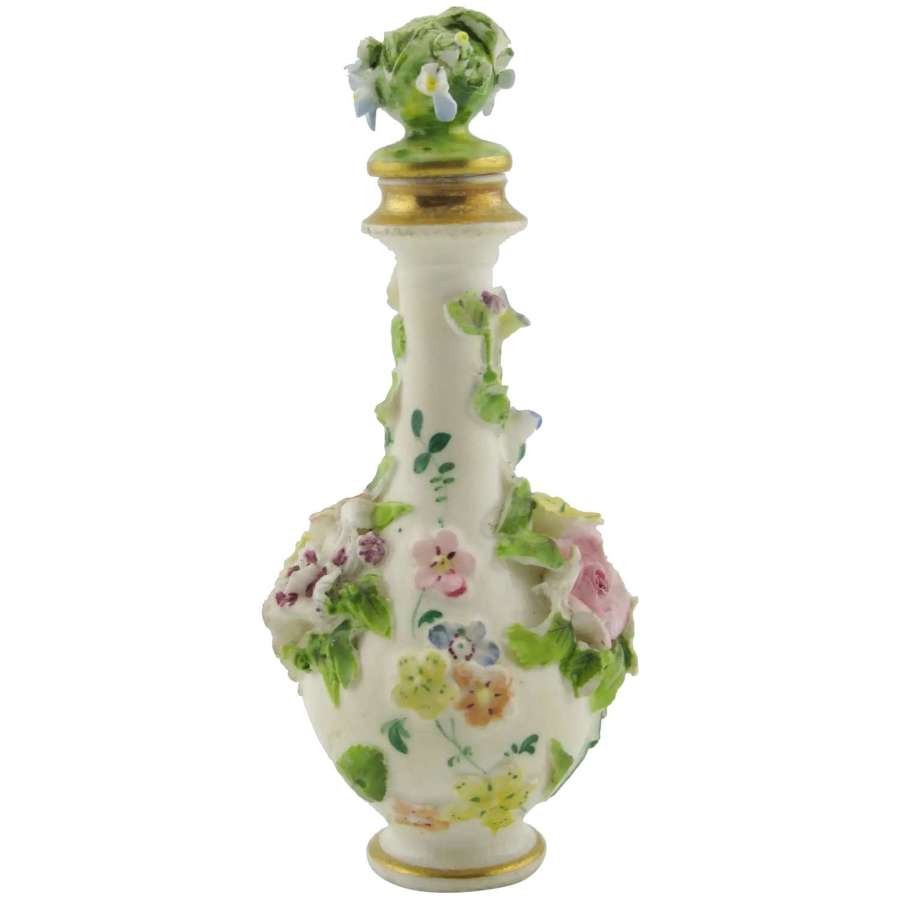 19th-century English porcelain scent bottle, c.1830.