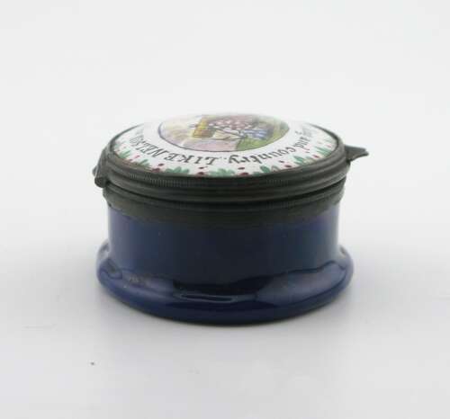 19th century Samson enamel snuff box, Lord Nelson