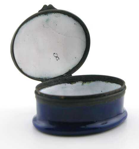 19th century Samson enamel snuff box, Lord Nelson