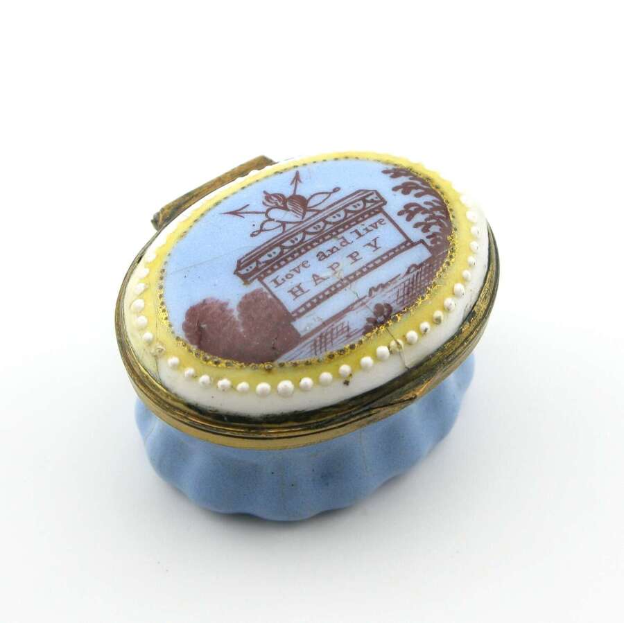 18th century memento mori South Staffordshire Bilston patch box