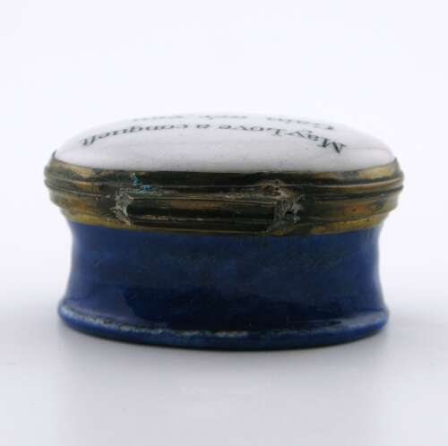 18th century South Staffordshire Bilston enamel patch box