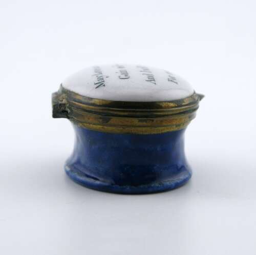 18th century South Staffordshire Bilston enamel patch box