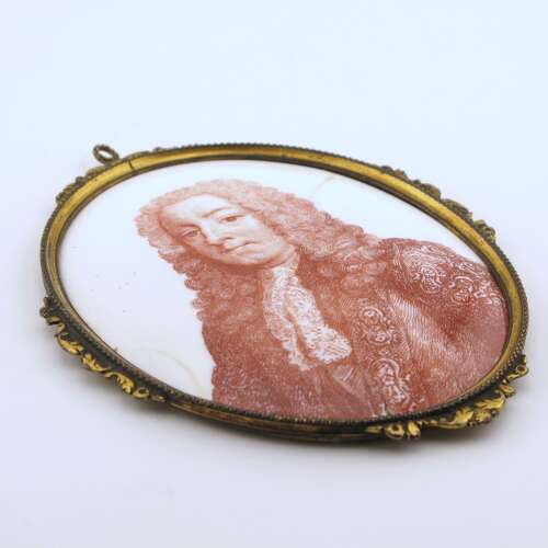 18th century English Battersea enamel plaque Sir Henry Pelham, circa 1750