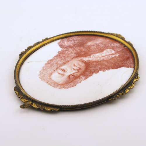 18th century English Battersea enamel plaque Sir Henry Pelham, circa 1750