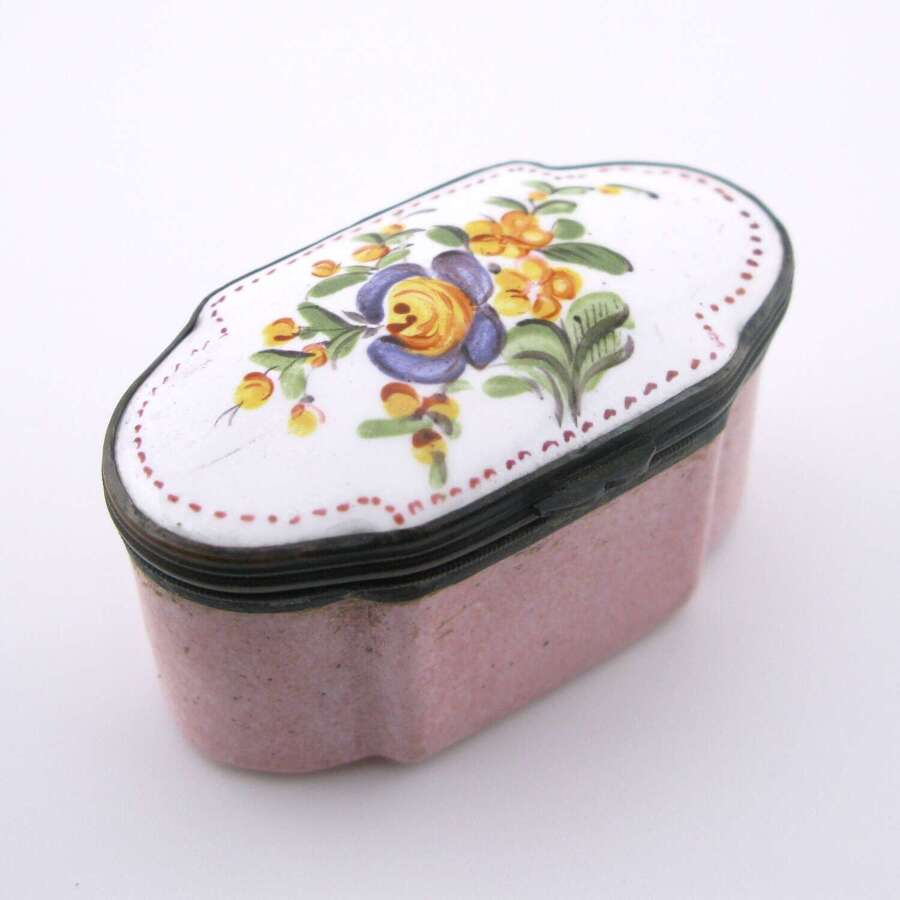 Late 19th-century French Samson enamel snuff box, signed