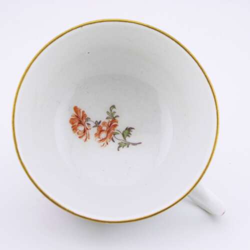 18th-century Meissen Porcelain Cup & Saucer, c.1750