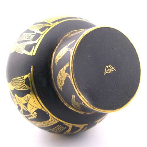 Fujii Damascene Co Japanese Taishō Zogan Egyptian Revival Scent Bottle