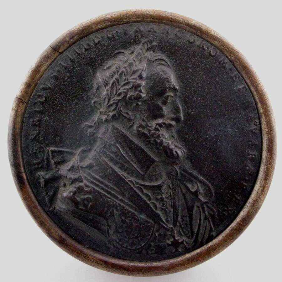 Bronze Portrait Plaque/Medallion Henry IV of France and Navarre