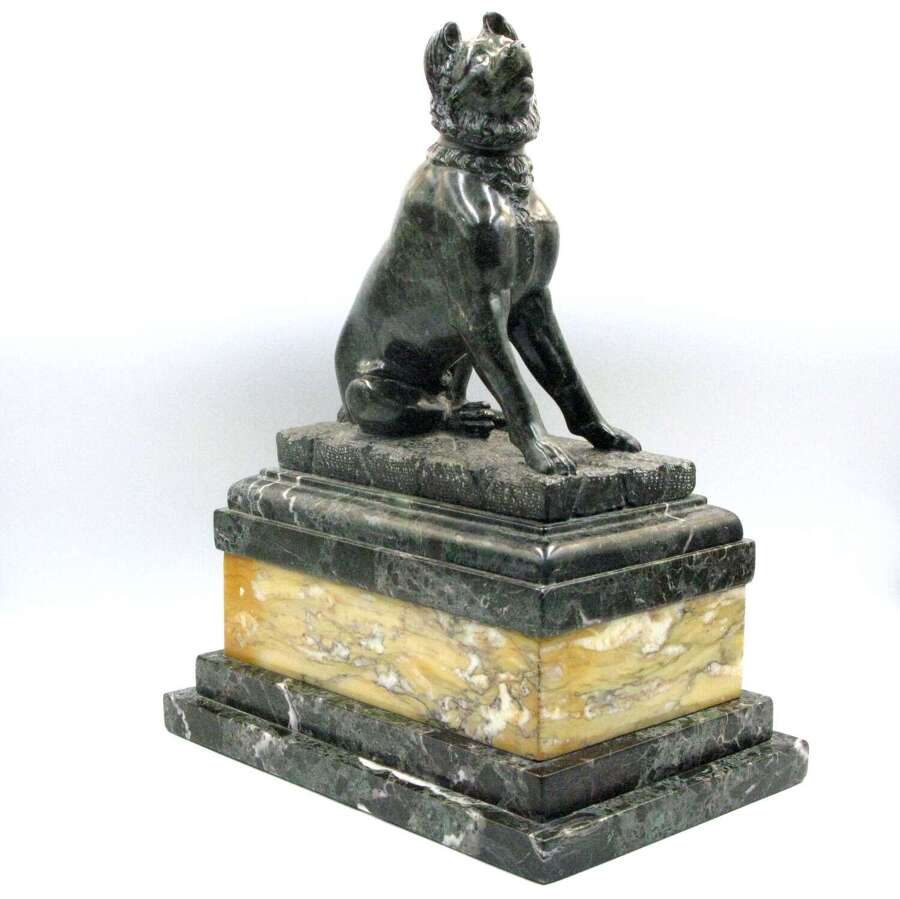 Grand Tour Serpentine Sculpture of the Hound or Dog of Alcibiades, ca.1840